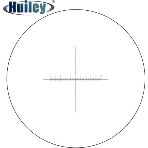 DIV=0.1 mm Microscope Slides Microscope Eyepiece Lens Micrometer Calibration Slide with Cross Scale Reticle