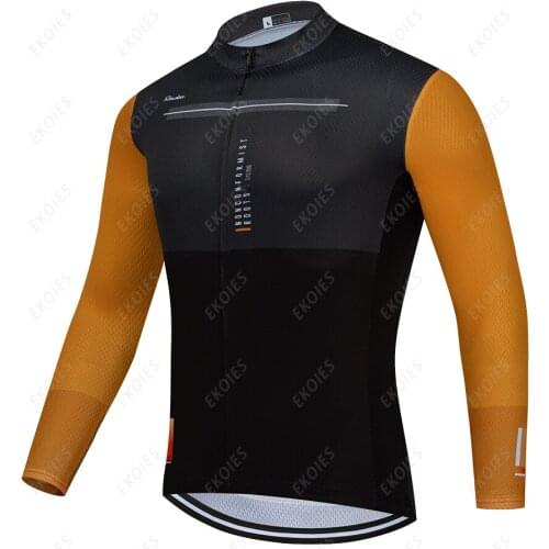 RAUDAX Men Cycling Jersey Spring Autumn Bike Jersey Shirt Ropa Ciclismo MTB Road Bike Cycling Tops Long Sleeve Bicycle Clothing