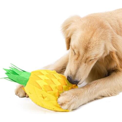Pet Toys Dog Sniffing Pineapple Pet Training Blanket Puzzle Toys Sniffing Training Pad Activity Blanket Feeding Dog Stuff