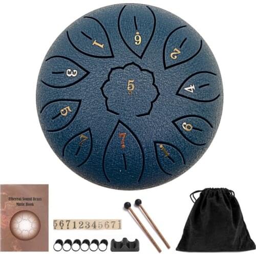 Healing Drum 11 Notes 6 Inches For Hang Drum Instrument Mini Percussion Lotus Drum Worry Free