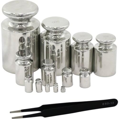 Calibration Weight Scale 25 Pieces Calibration Weight Set 1mg~1kg for Digital Scale Balance Precision Balance Stainless Steel