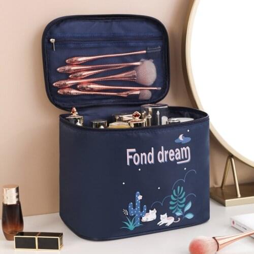 Large-capacity Cosmetic Bag Can Hold High Bottle Waterproof Handbag, Portable Travel Water and Milk Makeup Storage Bag