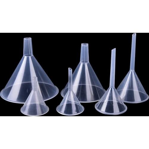 1PC Perfume Funnel 1/2" 50ml Mouth Dia Laboratory Transfer Perfume Mini And Clear White Plastic Filter Funnel