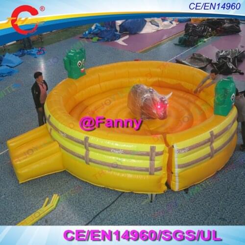 Mechanical Bull price Interative Sport Games inflatable Bull Riding Machine Crazy Rodeo Bull Fighting games,free sea port ship