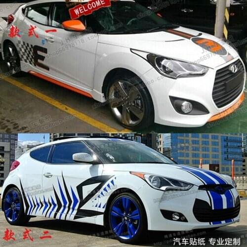 Car stickers FOR Hyundai Veloster body modification appearance custom fashion racing decal film