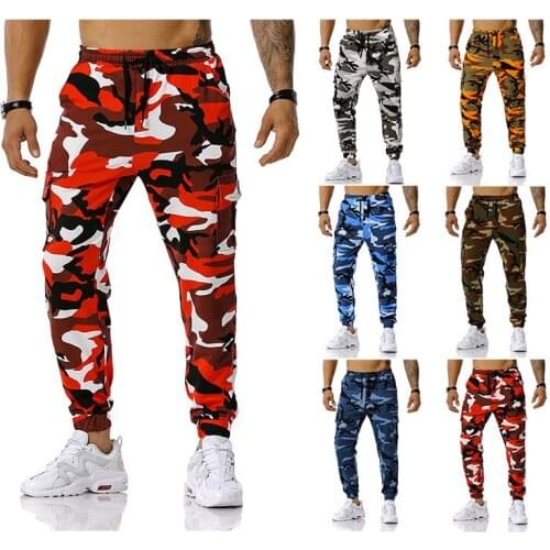 Spring Autumn New Arrival Mens Mosaic Camouflage Jogging Pants Outdoor Jogging Pants