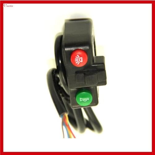 New 3 Function Electric Bike Scooter Dirt Bike Motorcycle Front Headlight, Horn, Turn Light Signal Switch Assembly