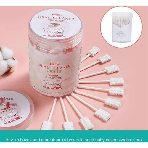 Baby mouth cleaner disposable baby tongue coating toothbrush 30 pieces of tongue washing instrument for 0-3 years old newborns