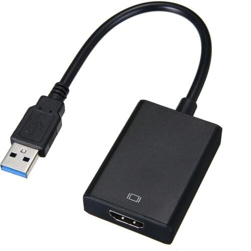 USB 3.0 to HDMI-compatible Adapter Cable Male to Female HDMI-compatible 1080P Audio Video Convertor For TV HDTV Computer