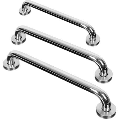 300/400/500mm 304 Stainless steel Bathroom Tub Handrail Grab Shower Grab Bar Grip Bathroom Aid Safety Hand Handle Towel Rail new