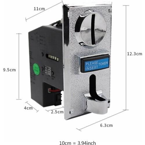 55KD Multi Coin Acceptor Programable for Different Values Selector for Vending Machine Arcade Game Machines Washing Machine