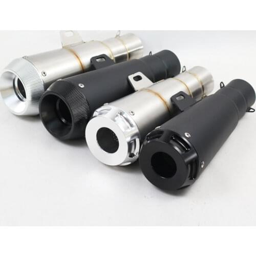 Universal Motorcycle Exhaust 51mm Inlet Modified Muffler CNC Motocross Pipe For Yamaha MT07 MT09 Tmax500 ER6N CB400 FZ6