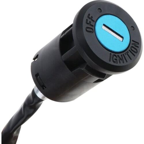Universal Waterproof 250mm Plastic Electric Scooter 4 Wire Ignition Switch W/ Two Keys For Motorcycle ATV