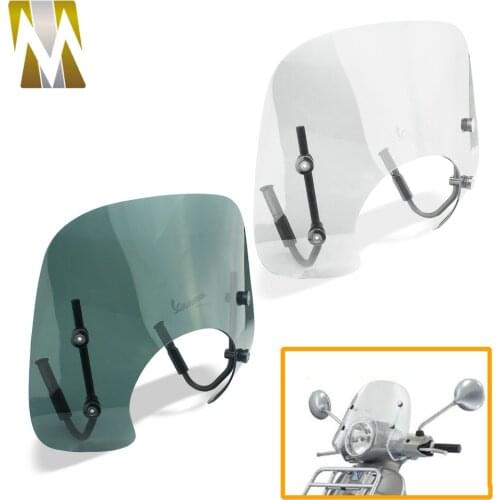 Motorbike Windshield Scooter Air Deflector Windscreen Accessories for Piaggio Vespa Primavera 150 Airflow Windproof Protector