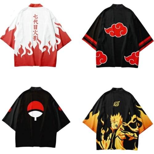 Sasuke 3D Printing Japanese Kimono Haori Yukata Cosplay Women/Mens Kakashi Summer Casual Short Sleeve Streetwear sweatshirt