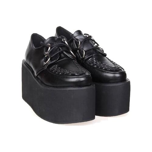 Angelic imprint New Arrival Punk Lolita style Women Pumps High Heel Platform gothic shoes size 35-46 8363