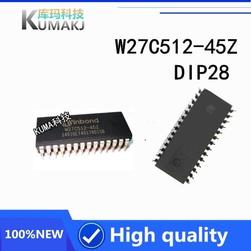 10PCS NEW&Original W27C512 W27C512-45Z W27C512-45 27C512 DIP28