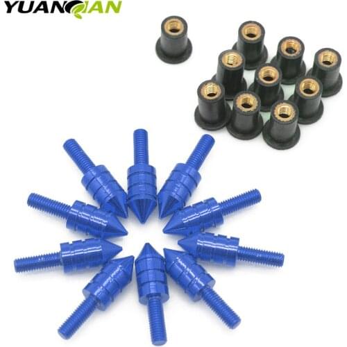 5mm Motorcycle Windshield Windscreen Bolt Screw Nut Fastener Kit For honda cbr 600rr cbr1000 body kit 2008/cbr 1000 rr 2006 2007