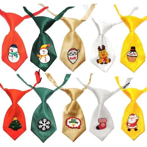 50pcs New Christmas Pet Product Dog Ties for Small Dog Xmas Pet Supplies Pet Dog Cat Neckties Bow Tie Collar Dogs Accessories
