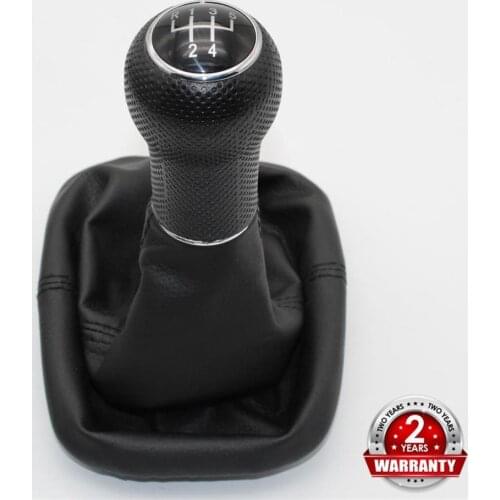 For Seat Leon 2000 2001 Toledo 1999 2000 2001 Car-Styling 5 Speed Gear 23 mm Hole Gear Lever Stick Shift Knob Leather Boot
