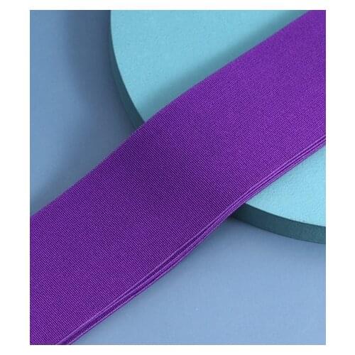 19color 5CM Plus soft high elastic skin-friendly belt decoration elastic band color nylon rubber band clothing accessories