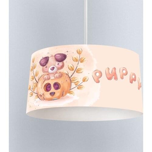 Lamp For Kids Bedrooms Light Chandelier for Living Room Childrens Room Beige Puppy Dog Model 279
