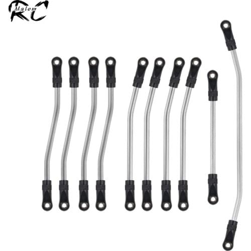 Metal Chassis Suspension Link Set Steering Links for 1/10 RC Crawler Axial Wraith Spawn 90045 90056 90018 90020 90031 Upgrade