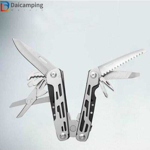 Daicamping EDC Outdoor Multitools Multifunctional Tool Knife Survival Folding Plier EDC Scissors Camping Multi Tools Plier