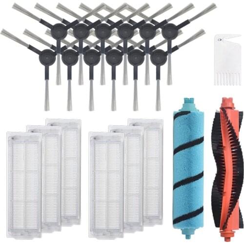 Main Roller Brush Side Brushes HEPA Filters Cleaning Mop Pads Mop Cloths Comb for Cecotec Conga 3490 Vacuum Cleaner Parts