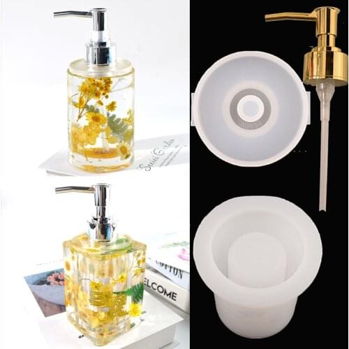 Perfume Jar Mold Silicone Mold For DIY Crystal Epoxy Resin Home Decoration Handmade Hand Sanitizer Bottle