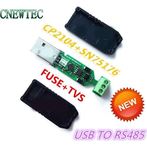 USB 2.0 to RS485 Serial Converter Adapter CP2104 SN75176 double protection FUSE + TVS stable than FT232