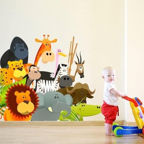 R00007 02 sticker mural kids Wall Art measures 143x120 cm Wall decoration, Wall stickers, wallpaper