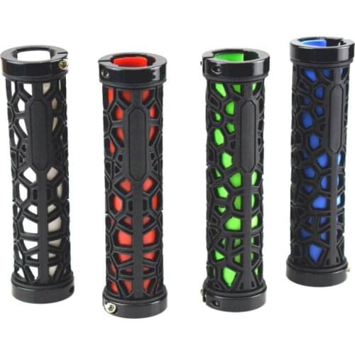 1 pair Road Bike Grips Mountain Bike Grips Bilateral Lock Ultra Light Water Cube Grips