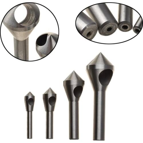 4pcs HSS Countersink Deburring Drill Bits Hole Packer Taper Saw Cutter Chamfering Power Drilling Tools For Wood/Metal Working