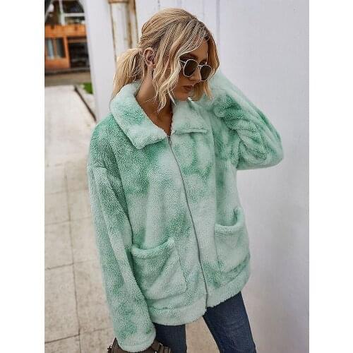 Oversized Faux Fur Jacket Women Multicolor Thick Coat Fluffy European and American Fashion Cost-effective 2020 New Arrival Ins