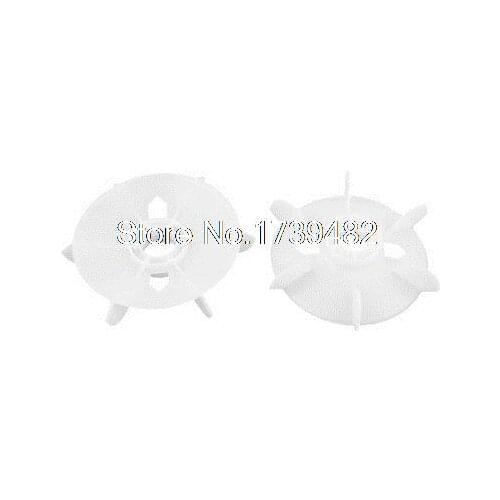 2pcs 24mm Bore Dia 6 Impeller Plastic Fan Blade for 1.5KM Motor
