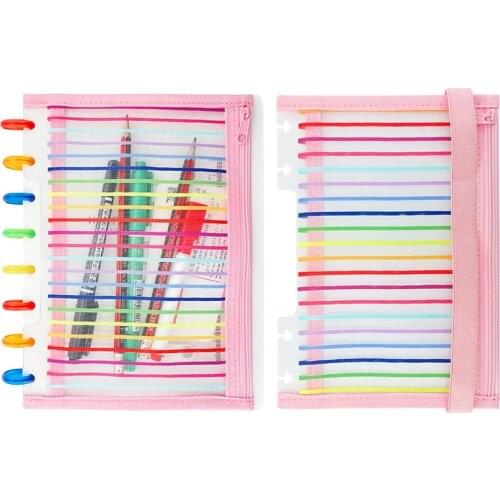 2020 mushroom hole A5 B6 Notebook planner t puncher office accessories Storage bag zipper bag kawaii Free shipping