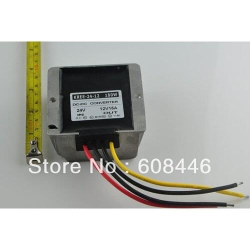 24V(19-35V) Step down to 12V 15A 180W Waterproof DC/DC buck Converter Regulator
