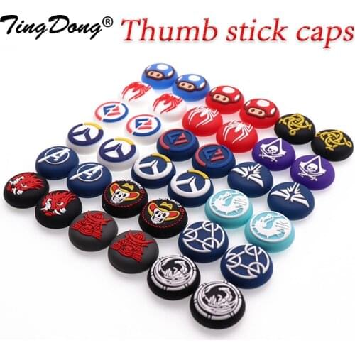 50pcs=25 pair For PS5 PS4 PS3 Thumb Grip Caps For XBOX ONE 360 Switch Pro NS Controller Joystick Cap Silicone Rubber Cover
