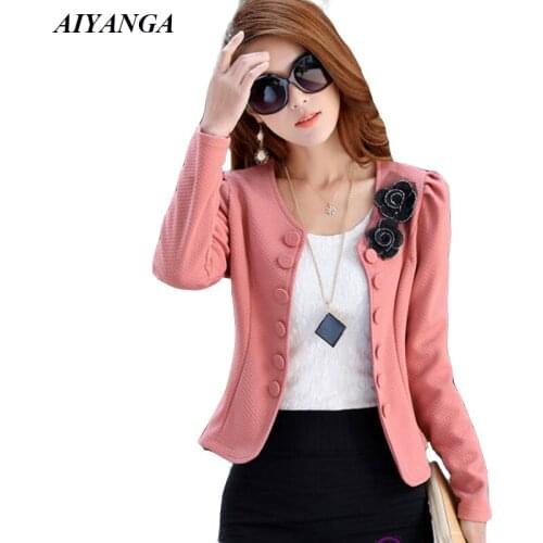 Женские пиджаки с коротким рукавом AIYANGA China At AliExpress