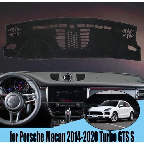 Car Auto Inner Dashboard Cover Dash Mat Carpet Rug for Porsche Macan 2014-2020 Turbo GTS S Sunshade Auto Cape