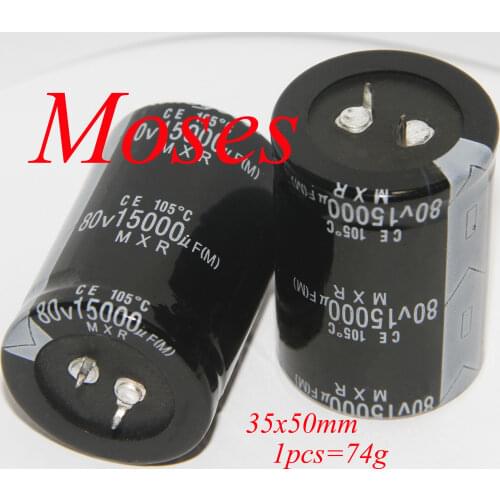 80v 15000uf 100% High quality Electrolytic Capacitor capacitance Radial 35x50mm (10pcs)