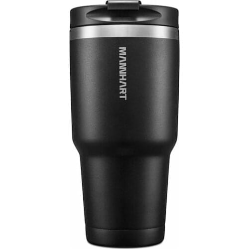 Sealed Vacuum Double Layer Stainless Steel Thermos 887 ml Hot 6h / Cold 24h Brown Mannhart by Spigen Thermos Water Bottle