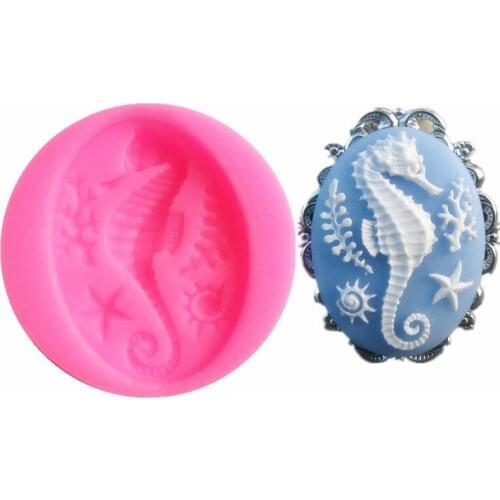 Hippocampus Silicone Mold DIY Handmade Soap Mold Silicone Cake Mold Baking Tools Fondant Mold