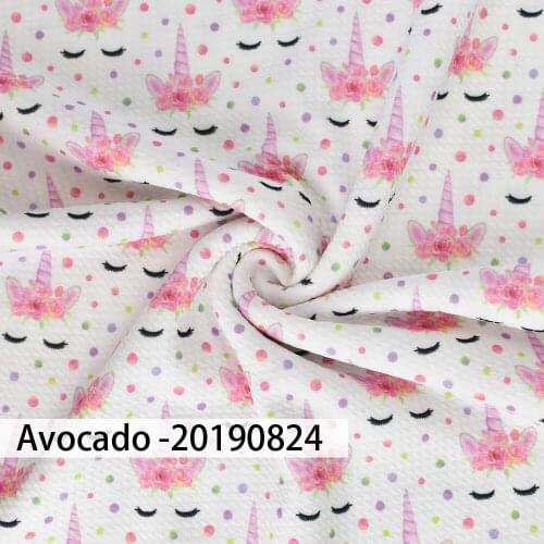Huangtao Diy 95X70cm Printing Unicorn Cartoon Character Pattern Fashion Liverpool Bullet Fabric By Yard 100% Polyester Fabric