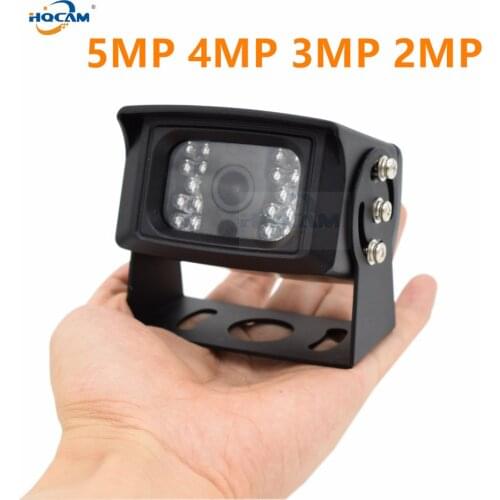 HQCAM 5MP 4MP 3MP 2MP Night Vision IP CAMERA IR 18pcs Leds Waterproof Outdoor BUS Camera Onvif Mini Ip Camera For Bus Video cam