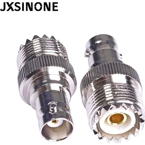 JXSINONE 1PC BNC Female Jack To UHF Female PL-259 Adapter Straight Type RF Coax Adapter Connector C20068