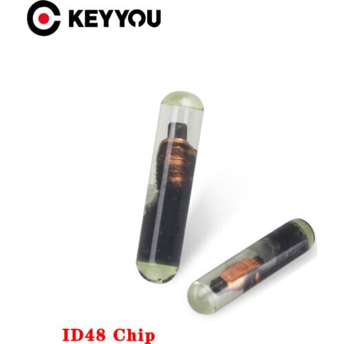 KEYYOU 1PCS Key Transponder Chip ID 48 ID48 Chip Glass Chip For VW Audi Seat Skoda Porsche High Quality Professional