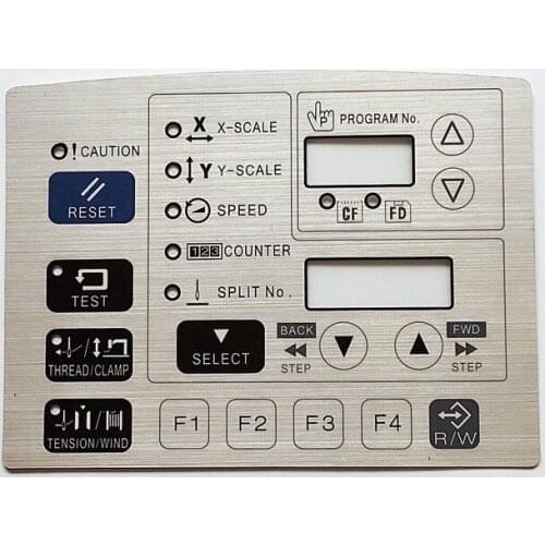 Brother barbed machine KE-430D date machine display screen operation panel film button skin membrane switch