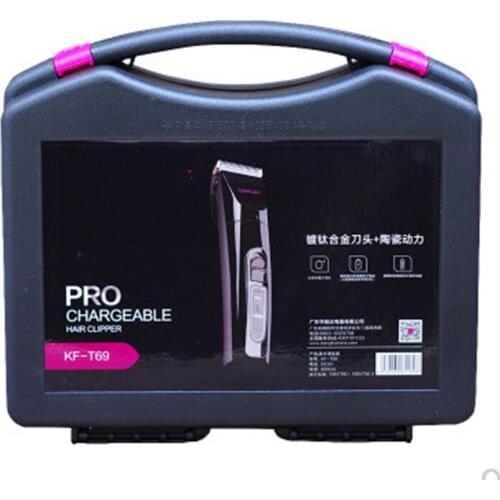 Professional T69 Electric Hair Clipper Titanium Blade Lithium Battery Mens Beard Trimmer Hair Cutting Machine Salon Family Use